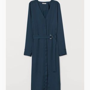 H&M Teal Shirt Dress (midi)